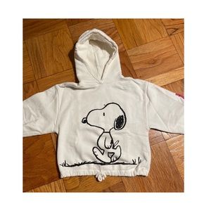 Snoopy cropped hoodie